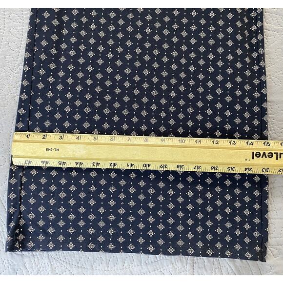 NWT Sz XL Garnet Hill LS Elas Nck Blue Prnt Waistbnd Tie Pkts Wide Leg Jump Suit - Picture 15 of 15